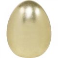 Floristik24 Keraaminen muna kultainen, jalo pääsiäiskoristeet, koriste-esine muna metallinen K16,5cm Ø13,5cm