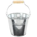 Floristik24 Ämpäri Ø12cm K10cm 8 kpl. Sinkkiä, kiiltävä