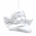 Floristik24 Joulukuusikoristeet enkeli valkoinen 5cm 4kpl