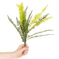 Keinotekoinen saniaisen oksa, keinotekoinen vihreä koristekasvi, 45cm | Floristik24.fi
