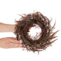 Tekoseppele saniaisilla, syyskoriste, 35 cm | Floristik24.fi