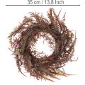 Tekoseppele saniaisilla, syyskoriste, 35 cm | Floristik24.fi