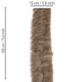 Tekoturkisreunus koristeluun ja askarteluun, 15x180cm, 2 kpl | Floristik24.fi