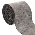 Floristik24 Kaksivärinen villahuopa-ruukun sarana, harmaa/musta, 15 cm x 5 m