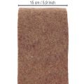 Kaksivärinen huopateippi villahuovasta, 100 % villaa, violetti/ruskea, 15 cm x 5 m | Floristik24.fi