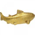 Floristik24 Koristekala laskettavaksi, kalaveistos polyresin kultainen iso L25cm