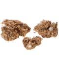 Ruskeaa meleerattua lampaanvillaa, luonnonvillaa, irtovillaa, askarteluun, 250g | Floristik24.fi