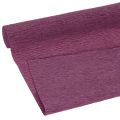 Kukkaisaiheinen kreppipaperi koristeluun, violetti, 50x250cm | Floristik24.fi
