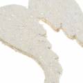 Floristik24 Scatter Deco enkelin siivet Glitter valkoinen 5cm 48kpl