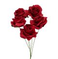 Floristik24 Vaahtomuovi ruusu Ø4,5cm punainen 36p