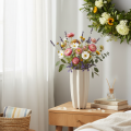 Moderni uurrettu maljakko, korkea koristeellinen maljakko kuivakukille, 38 cm | Floristik24.fi