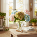 Keinotekoinen hortensia koristekukka varrella, 46cm | Floristik24.fi