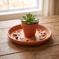 Coaster Välimerellinen, keraaminen kulho terrakotta Ø10,7cm | Floristik24.fi