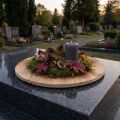 Koristeellinen puinen kiekko liekkilautanen maalaismainen vaneri Ø24cm | Floristik24.fi