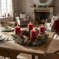 Koristeellinen seppele, oviseppele, luonnonseppele, tammisammal, Ø30cm, adventtiseppele, jouluseppele | Floristik24.fi