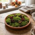 Keraaminen lasinalus, lautanen terrakottasavesta Ø14,5cm | Floristik24.fi
