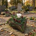 Planter Heart Vine Moss 21cm x 26cm K6cm | Floristik24.fi