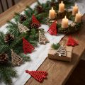 Scatter palaset kuusen tähti luonnonpunainen 3x4,5cm 72 kpl | Floristik24.fi