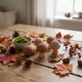 Koristeelliset puiset sienet, mini ruskeat, Ø2cm, 24 kpl | Floristik24.fi