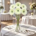 Gerbera tekovalkoinen 62cm 6 kpl | Floristik24.fi