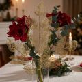 Skeleton Leaves Keinotekoiset Willow Leaves Gold Branch Deco 63cm | Floristik24.fi