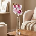 Orchid Artificial Phalaenopsis 4 Flowers Valkoinen Pinkki 72cm | Floristik24.fi
