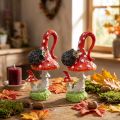 Toadstool siilillä Deco Mushroom syksyn koristelu H14cm 2kpl 2kpl | Floristik24.fi