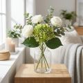 Keinotekoinen hortensia, kukkakoristeet, silkkikukkavihreä L44cm | Floristik24.fi