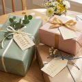 Lahjatarrat painettu paperi Happy Birthday 4×7cm 24 kpl | Floristik24.fi