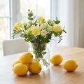 Keinotekoiset sitruunat 8 cm koriste-ruokakoristelunukke 6 kpl | Floristik24.fi