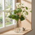 Keinotekoiset tuoksuherneet, puutarhakukat, valkoinen, 85 cm | Floristik24.fi