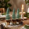Joulukoristeita Joulukuusi lunta 10cm 8kpl | Floristik24.fi