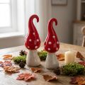 Myrkkysieni keraamiset koristesienet punainen valkoinen Ø5cm K15,5cm 2kpl | Floristik24.fi