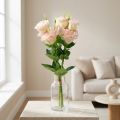 Tekokukat Eustoma Lisianthus pink cream 52cm 5 kpl | Floristik24.fi
