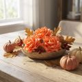 Vaahto ruusut oranssit Ø15cm 4 kpl | Floristik24.fi