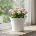 Muovinen ruukku “Irys” valkoinen Ø25cm K21cm 1 kpl | Floristik24.fi