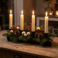 Kynttilänjalka musta, kynttilänjalka adventtiseppele 40cm K8cm | Floristik24.fi