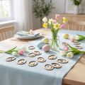 Pääsiäiskoristeet askarteluun, kananmuna, luonnonpuu, 4 cm, 72 kpl | Floristik24.fi