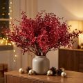 Eukalyptuspensas punainen keinotekoinen kasvi eukalyptus 28cm 3kpl | Floristik24.fi