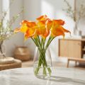 Mini calla tekokeltainen 28cm 12 kpl | Floristik24.fi
