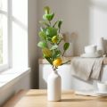 Koristeellinen sitruunanoksa, kukat, hedelmät, keinotekoiset Välimeren kasvit, K68cm | Floristik24.fi