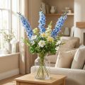 Keinotekoinen Delphinium Blue Delphinium tekokukka Silkkikukkia | Floristik24.fi