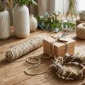 Wick lanka villalanka huopa nauha huopanauha beige L55cm | Floristik24.fi
