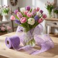 Fleece 8cm 25m lila | Floristik24.fi