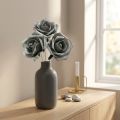 Foam Rose Grey Ø15cm 4 kpl | Floristik24.fi