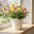 Muoviruukku “Irys” Valkoinen Ø17cm K14cm 1 kpl | Floristik24.fi