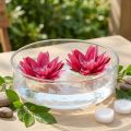 Kelluva lumpeen tekonurmi pöytäkoriste fuksia Ø15cm 2kpl | Floristik24.fi