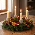 Tikkukynttilänjalka kynttilänjalka Adventtiseppele 11cm 12 kpl | Floristik24.fi