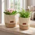 Kangaskori Utensilo-istutuskori luonnonkerma Ø16cm Ø19cm | Floristik24.fi