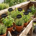 Bed Stakes Puutarhat Puukyltit Soikea Musta K17,5 cm 12 kappaleen pakkaus | Floristik24.fi